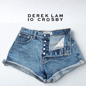Derek Lam 10 Crosby Drew Cut Off Shorts